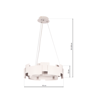 Lampa wisząca TORINO WHITE 24W LED