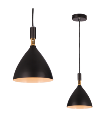 Lampa wisząca OTTO BLACK/GOLD 1xE27