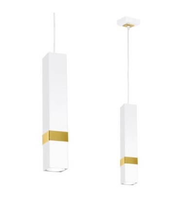 Lampa wisząca VIDAR WHITE/GOLD 1xGU10