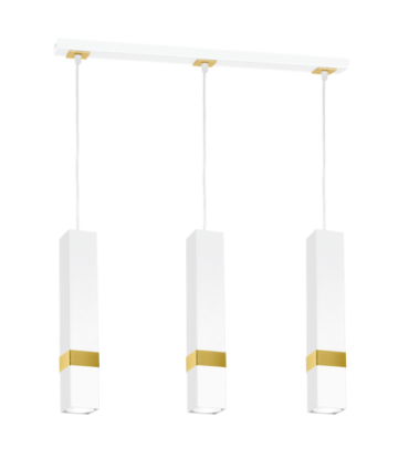 Lampa wisząca VIDAR WHITE/GOLD 3xGU10