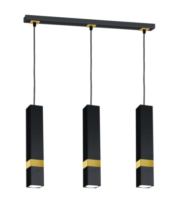 Lampa wisząca VIDAR BLACK/GOLD 3xGU10