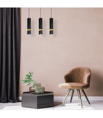 Lampa wisząca VIDAR BLACK/GOLD 3xGU10