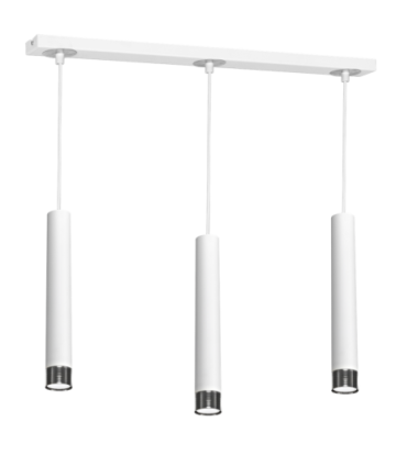 Lampa wisząca DANI WHITE/CHROME 3xGU10