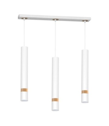 Lampa wisząca JOKER WHITE/WOOD 3xGU10