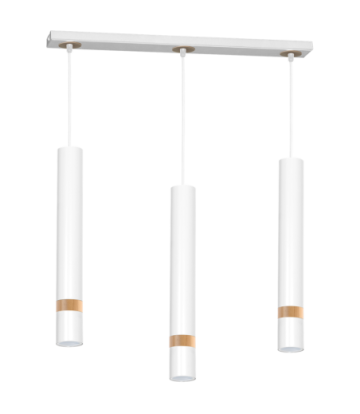 Lampa wisząca JOKER WHITE/WOOD 3xGU10