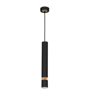 Lampa wisząca JOKER BLACK/WOOD 1xGU10