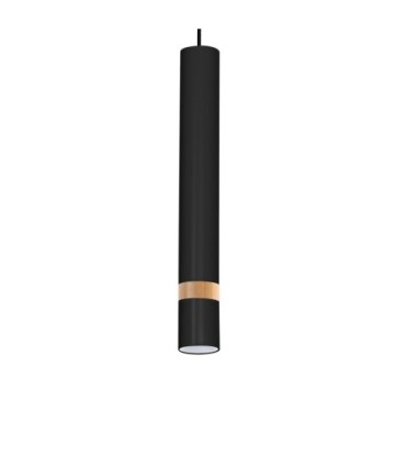 Lampa wisząca JOKER BLACK/WOOD 1xGU10