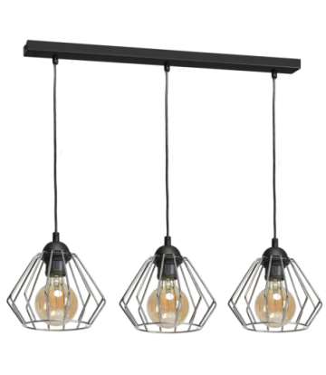 Lampa wisząca NORMAN BLACK 3xE27