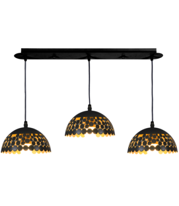 Lampa wisząca LISA BLACK 3xE27