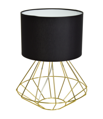 Lampa stojąca LUPO BLACK/GOLD 1xE27