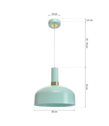 Lampa wisząca MALMO MINT 1xE27