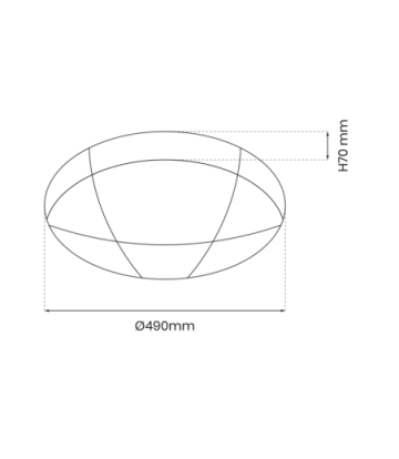 Plafon BOB 40W LED Ø490 mm