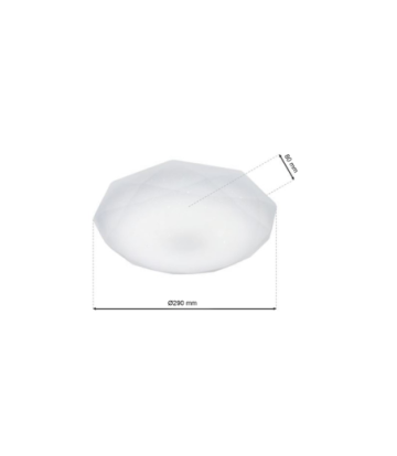 Plafon HEX 12W LED Ø290mm