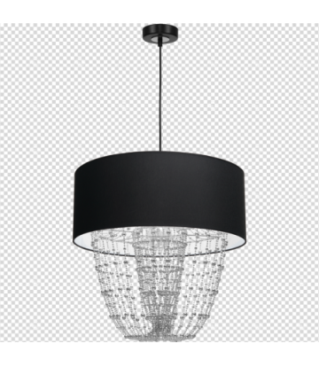 Lampa wisząca ALMERIA BLACK/CHROME 1xE27