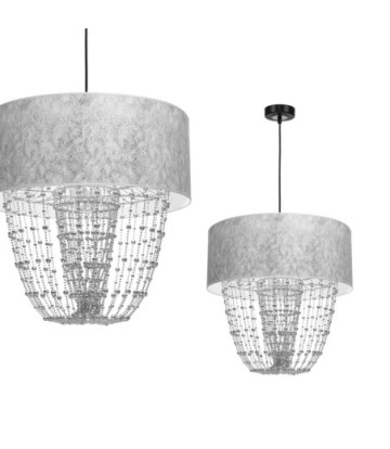 Lampa wisząca ALMERIA SILVER/BLACK 1xE27