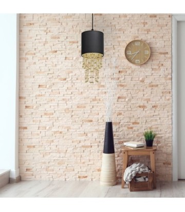 Lampa wisząca ALMERIA BLACK/GOLD 1xE27