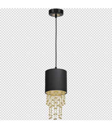 Lampa wisząca ALMERIA BLACK/GOLD 1xE27