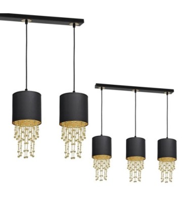 Lampa wisząca ALMERIA BLACK/GOLD 3xE27