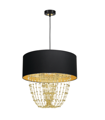 Lampa wisząca ALMERIA BLACK/GOLD 1xE27