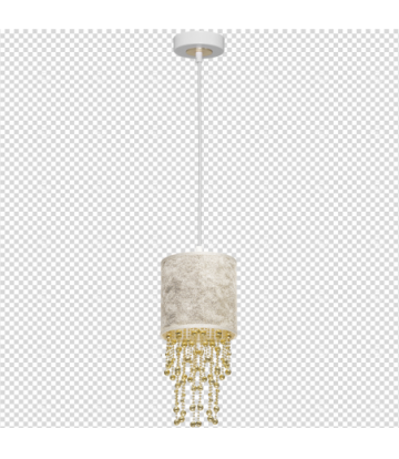 Lampa wisząca ALMERIA WHITE/GOLD 1xE27