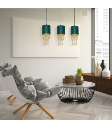 Lampa wisząca ALMERIA GREEN/GOLD 3xE27