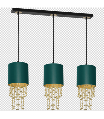 Lampa wisząca ALMERIA GREEN/GOLD 3xE27