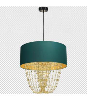 Lampa wisząca ALMERIA GREEN/GOLD 1xE27