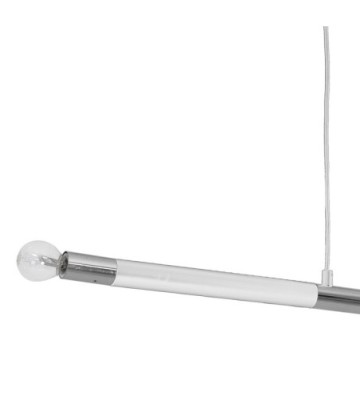 Lampa wisząca BASTONE WHITE / CHROME 2xE14