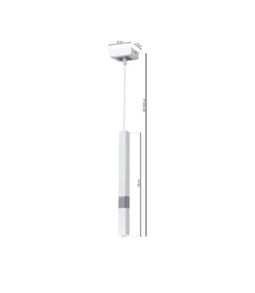 Lampa wisząca CASTRO WHITE / CHROME 1xG9