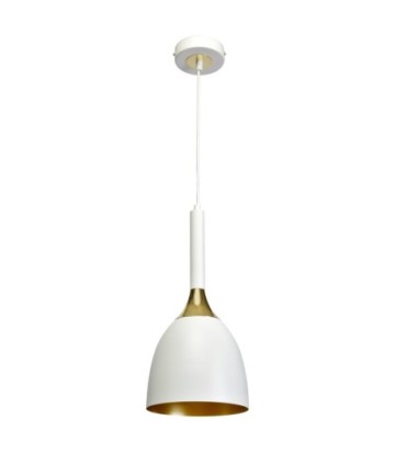 Lampa wisząca CLARK WHITE/GOLD 1xE27