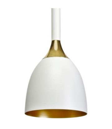 Lampa wisząca CLARK WHITE/GOLD 1xE27