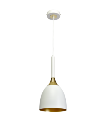 Lampa wisząca CLARK WHITE/GOLD 1xE27