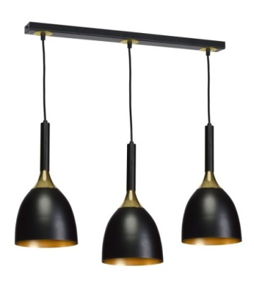 Lampa wisząca CLARK BLACK/GOLD 3xE27