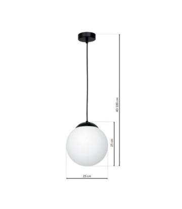 Lampa wisząca LIMA BLACK 1xE27