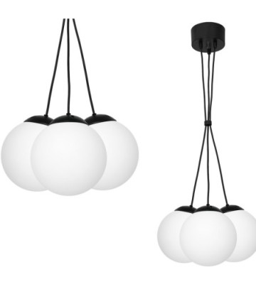 Lampa wisząca LIMA BLACK 3xE14