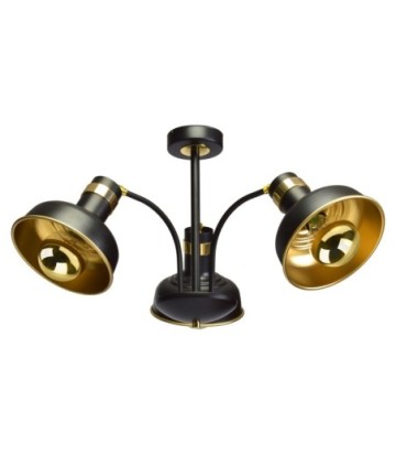 Lampa sufitowa MARGO BLACK/GOLD 3xE27