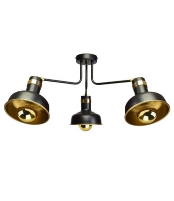 Lampa sufitowa MARGO 3xE27 BLACK/GOLD 3xE27