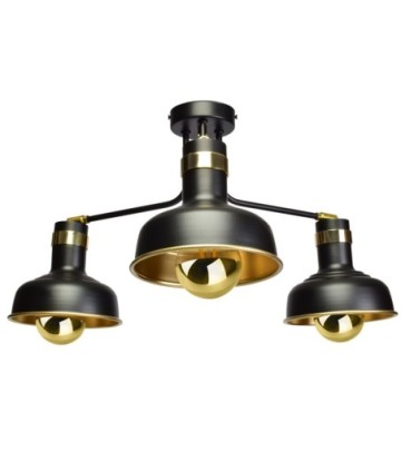 Lampa sufitowa MARGO 3xE27 BLACK/GOLD 3xE27