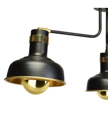 Lampa sufitowa MARGO 3xE27 BLACK/GOLD 3xE27