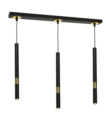 Lampa wisząca MONZA BLACK/GOLD 3xG9 8W