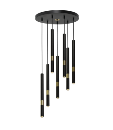 Lampa wisząca MONZA BLACK/GOLD 7xG9 8W