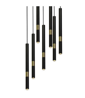 Lampa wisząca MONZA BLACK/GOLD 7xG9 8W