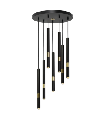 Lampa wisząca MONZA BLACK/GOLD 7xG9 8W