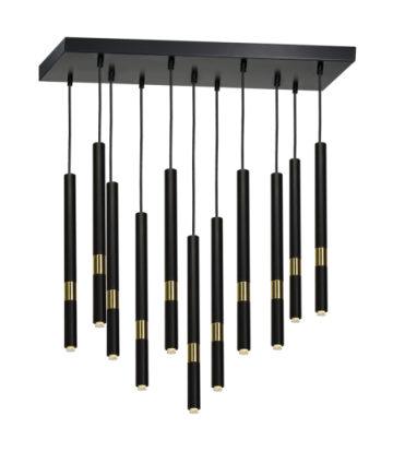 Lampa wisząca MONZA BLACK/GOLD 11xG9 8W