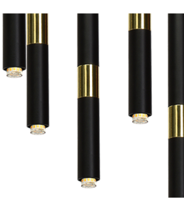 Lampa wisząca MONZA BLACK/GOLD 11xG9 8W