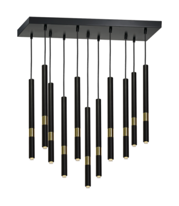 Lampa wisząca MONZA BLACK/GOLD 11xG9 8W