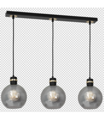 Lampa wisząca OMEGA BLACK/GOLD 3xE27