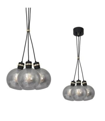 Lampa wisząca OMEGA BLACK/GOLD 3xE27