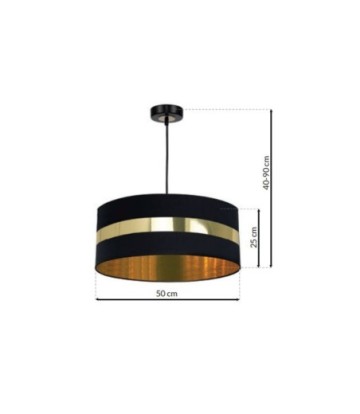 Lampa wisząca PALMIRA BLACK / GOLD 1xE27 60W