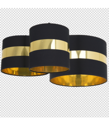 Lampa sufitowa PALMIRA BLACK / GOLD 3xE27